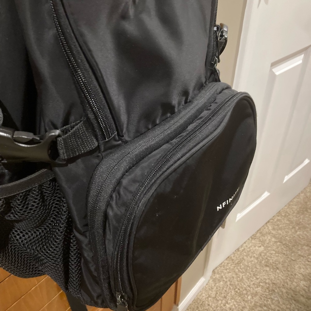 NFINITY Black Backpack with white Logo - Picture 5 of 13
